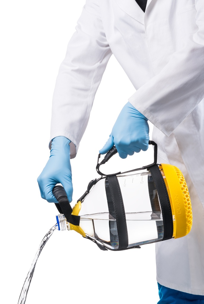 DURAN® GL 45 Flaschentraeger System, Komplett Ausleeren