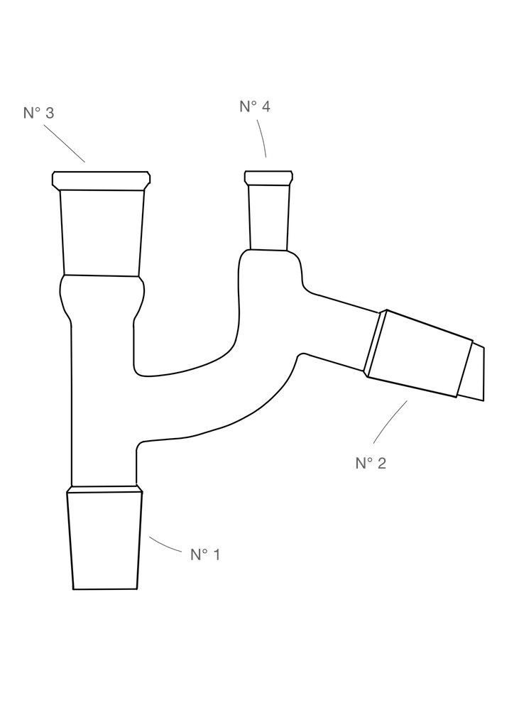 LabGlas | Destillieraufsatz nach Claisen