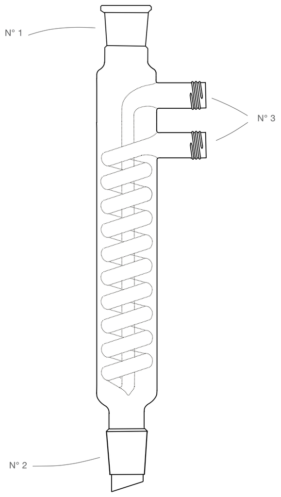 LabGlas | Dimrothkühler [ Rückflusskühler ]