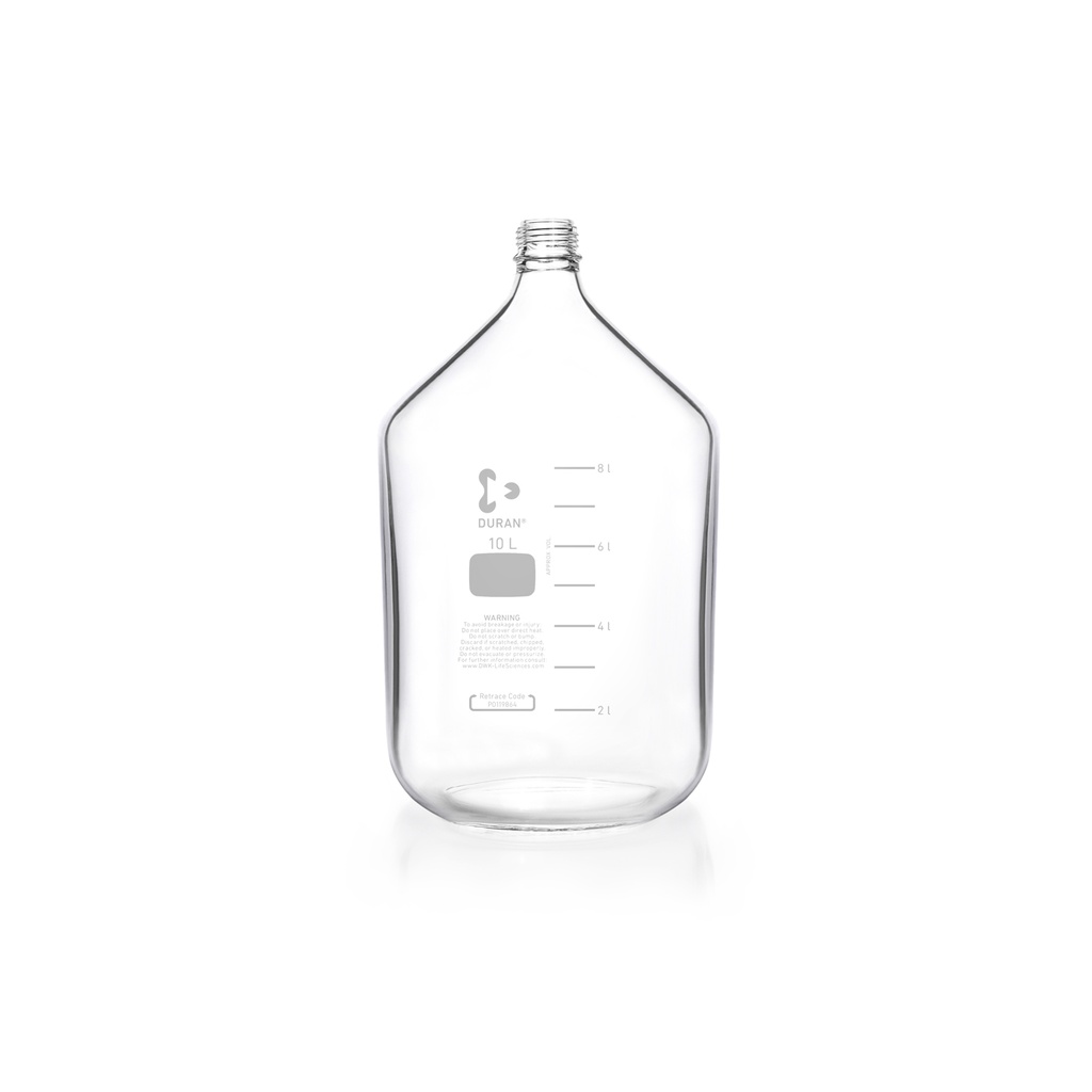 DURAN | Produktionsflasche mit GL 45, klar, wandverstärkt