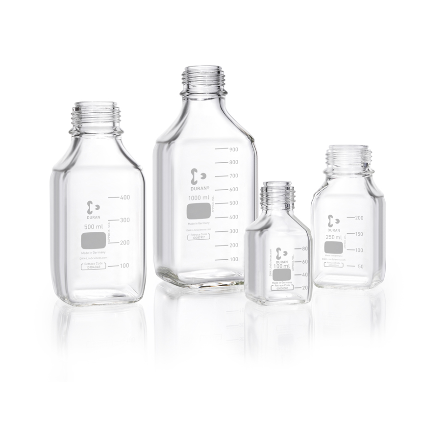 DURAN® Laborflasche, Vierkant