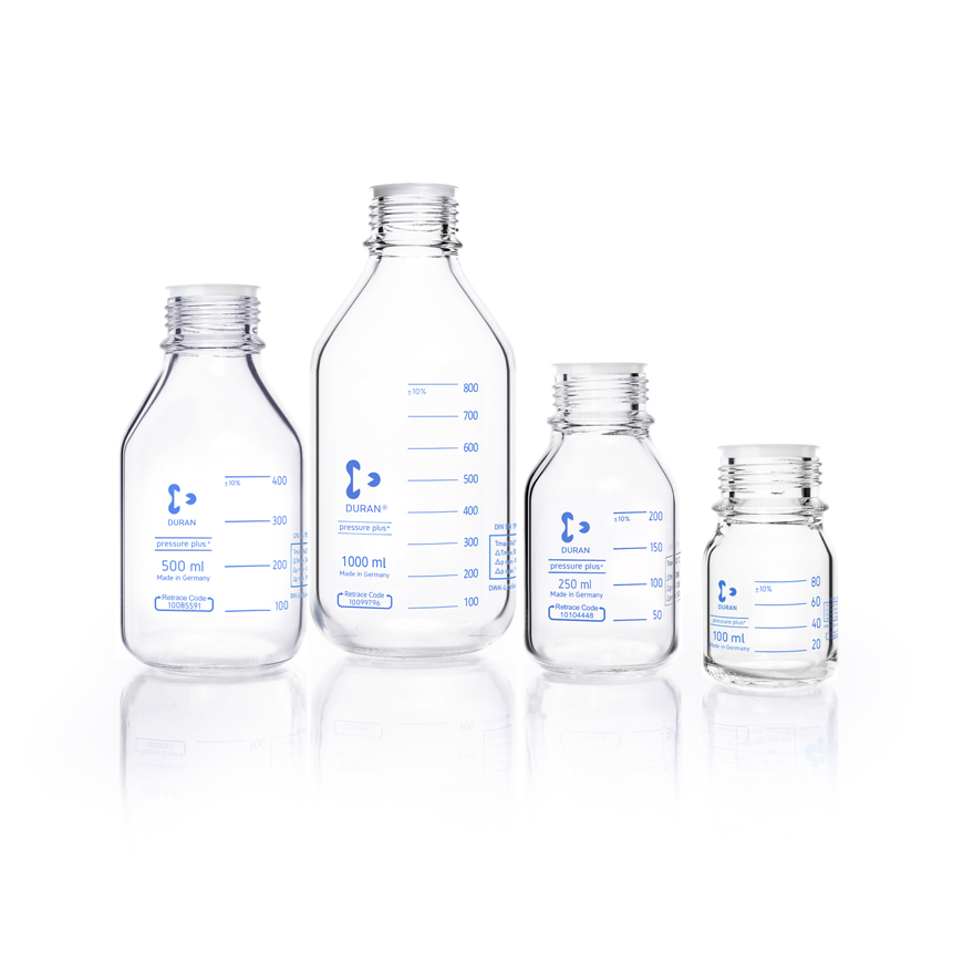 DURAN® Laborglasflasche, pressure plus+, protect+