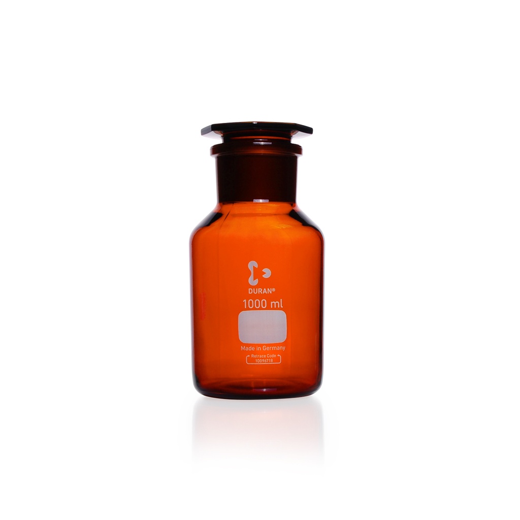 DURAN® Standflasche Weithals, braun