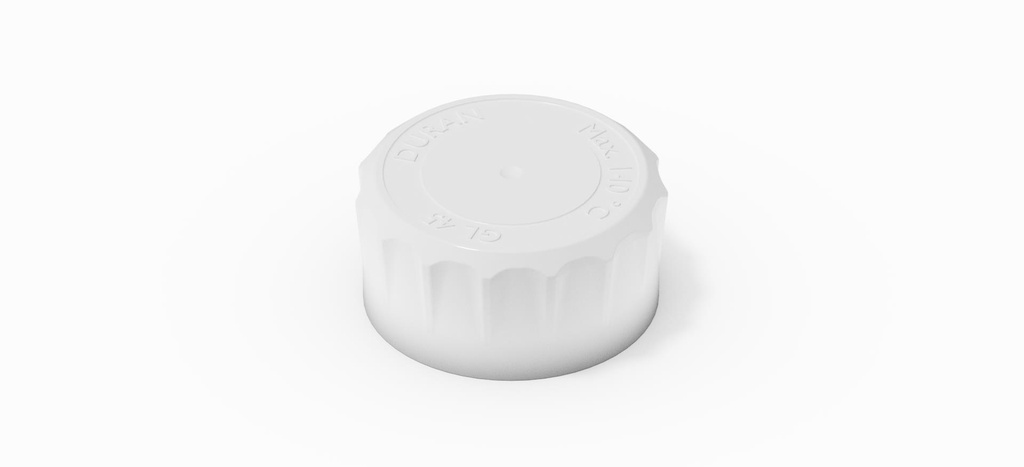 DURAN® YOUTILITY® Schraubverschluss GL 45, Polypropylen, Weiss, USP Class VI