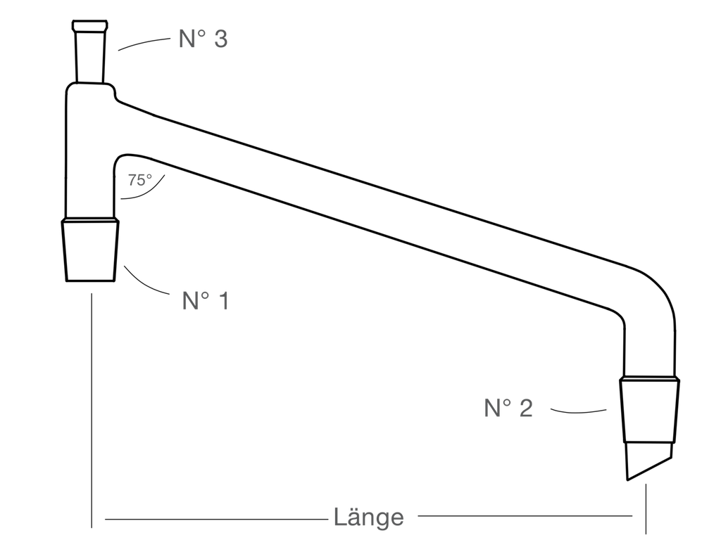 LabGlas | Destillierbrücke [Destillationsbrücke]