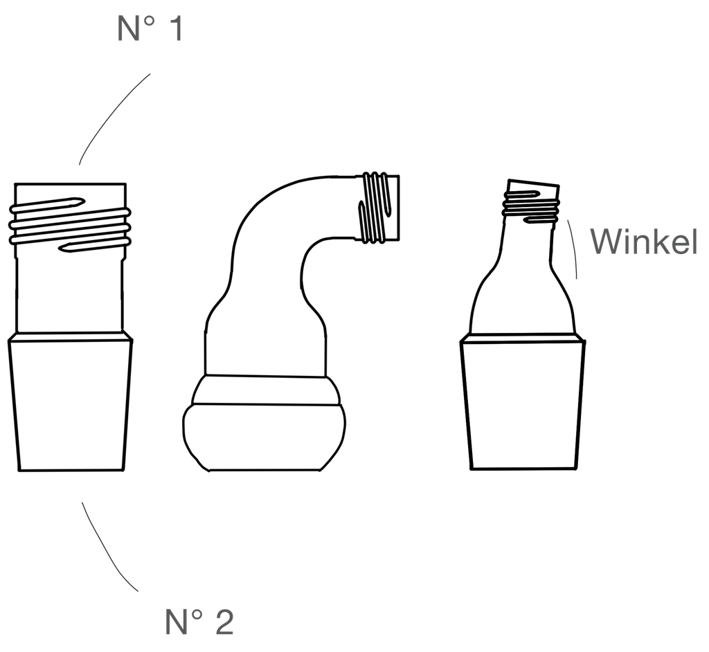LabGlas | Adapter [Verbindungsstück / Reduktion / Expansion / Übergangsstück]