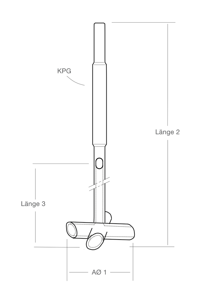 LabGlas | Begasungsrührer aus Glas [Rührorgan / Rührwelle / KPG-Welle]