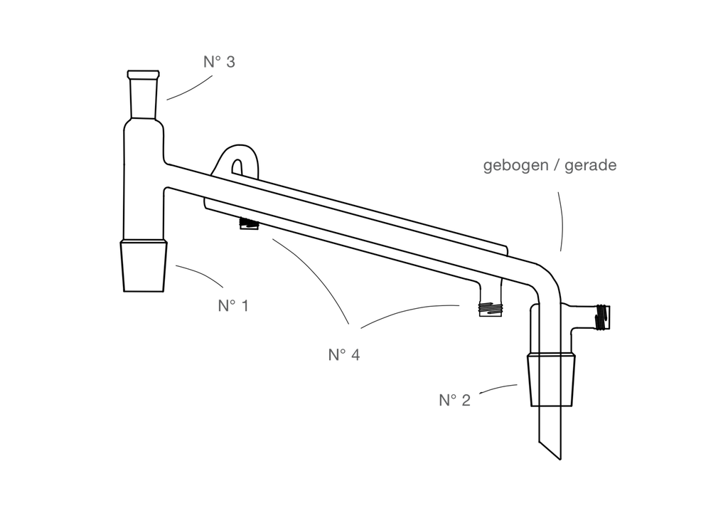 LabGlas | Destillieraufsatz mit Liebigkühler