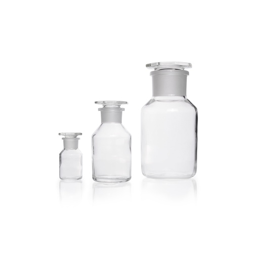 Standflasche Weithals aus Kalk-Soda-Glas