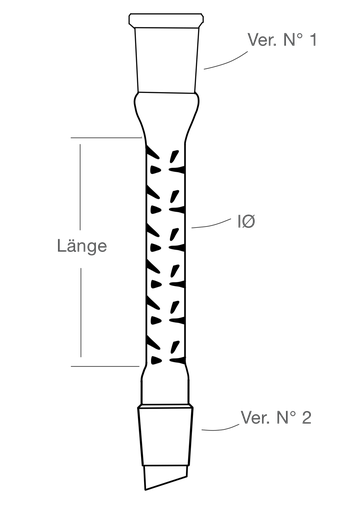 [LG25-41339] LabGlas | Vigreuxkolonne