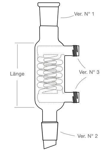 LabGlas | Doppelspiralkühler