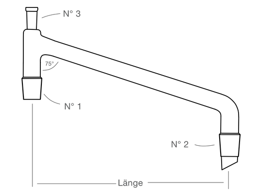 LabGlas | Destillierbrücke [Destillationsbrücke]