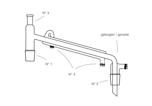 LabGlas | Destillieraufsatz mit Liebigkühler