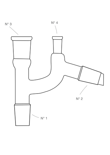 LabGlas | Destillieraufsatz nach Claisen